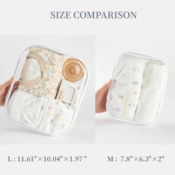 3 Pcs Large Clear Hard Shell Zipper Case, 1.3mm Heavy Duty Plastic File Box | Puzzle Storage Organizer, Board Game, Toy, Craft and Art Supply Organization - Image 3