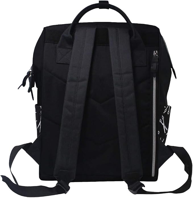 Scissors Print Diaper Bag Backpack, Waterproof, Large Capacity, Multi-function Travel Backpack, Hair Stylist Bag - Image 3