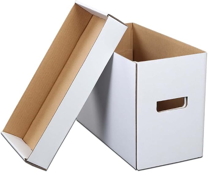 ANDPLAY 3 PCS Comic Book Storage Comic Book Box Holds 150-175 Comics Collapsible and Stackable Comic Short Box Moistureproof Comic Box Stackable Archival Cardboard - Image 2
