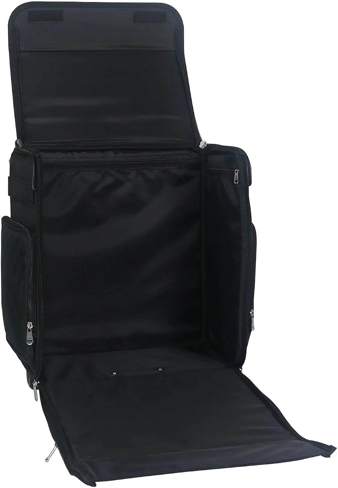 Everything Mary Rolling Scrapbook Tote – Black Quilted Craft Bag with Wheels – Storage Organizer for Scrapbooking, Papercraft, Art Supplies & Portable Craft Tools - Image 6