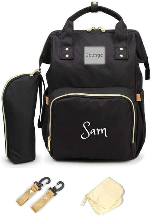 PERSONALIZED Large Diaper Knapsack/Tote Backpack/Messenger Shoulder Bag by DreamEmbroidery