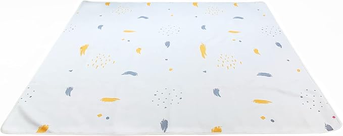 Oribel Splat Mat| 51''x51''| Baby Splat Mat for Under High Chair| Easy to Clean Mat| Non-Slip Play Mat| Stain & Water- Resistant| Machine Washable Spill Mat by loveoribel