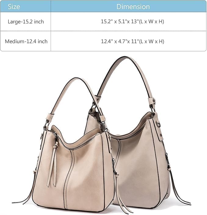 Hobo Crossbody Bag for Women, Designer Shoulder Purse Handbags - Image 5