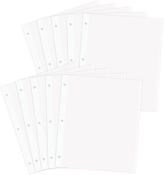 Zesthouse Photo Album Refill Pages for 3 Ring (10 Pack), 16 in Photo Albums Self Adhesive Pages Holds 8x10 5x7 4x6 2x3 Photos or Recipe Cards by Zesthouse