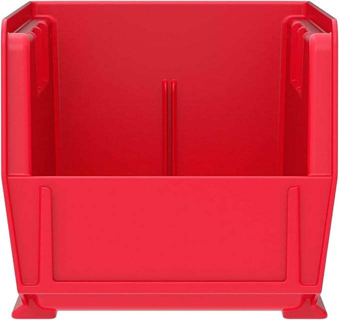 Akro-Mils 30230 AkroBins Plastic Storage Bins, 11"x5"x5", Red, 12-Pack | Space-Saving Stackable Bins for Garage, Pantry, Craft Organization - Image 7