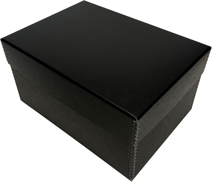 Lineco 4x6 Photo Storage Box, with 12 Acid-Free Envelope, 5.5x7.5x11, Black | Holds Up to 1000 3.5" x 5", or 4" x 6" Pictures, Metal Edge, Archival Organizer for Cards, Prints, Stickers, Stamps, Seeds - Image 9