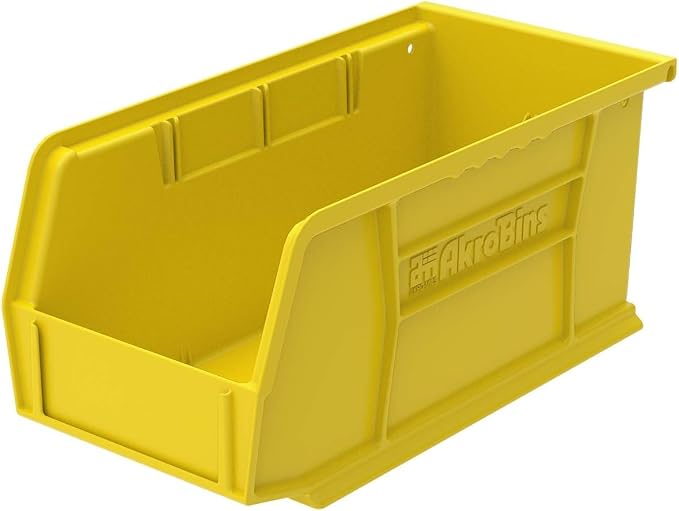 Akro-Mils 30230 AkroBins Plastic Storage Bins, 11"x5"x5", Yellow, 12-Pack | Space-Saving Stackable Bins for Garage, Pantry, Craft Organization - Image 12