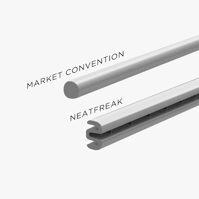 Neatfreak Slim Non Slip Hangers - Space Saving Hangers for Clothes with Lingerie Hooks and Pants Accessories Bar - Patented W Frame White Plastic (40) - Image 4