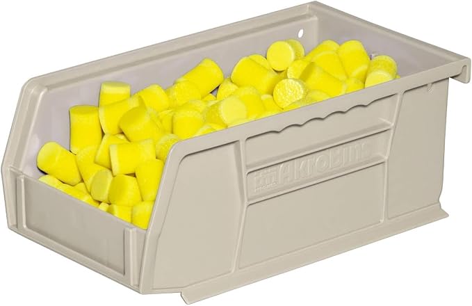 Akro-Mils 30220 AkroBins Plastic Storage Bins, 7"x4"x3", Stone, 24-Pack - Image 8