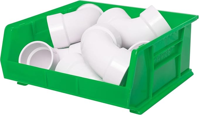 Akro-Mils 30250 AkroBins Plastic Storage Bins, 15"x16"x7", Green, 6-Pack | Space-Saving Stackable Bins for Garage, Pantry, Craft Organization - Image 11