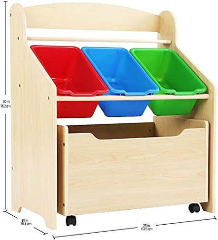 Humble Crew Kids' Store-All Unit, Natural Finish (TB816) - Image 9