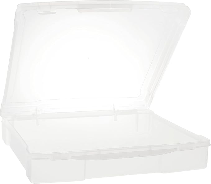 Generic 12” x 12” Plastic Scrapbook Storage Case by Simply Tidy - Portable Case for Documents, Papers, Sewing, Crafts - Clear, Bulk 12 Pack - Image 2