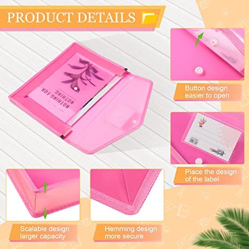 Epakh 27 Pack Plastic Expanding File Folders Expandable File Folder with Snap Closure for Document Transparent Waterproof Document Organizer Holder for School Office Home (Bright Color) - Image 3