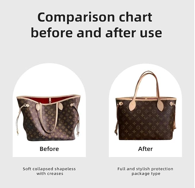 DGAZ Silk Purse Organizer Insert for Neverfullbag(Wine Red,MM) | Soft and Lightweight,Perfect Fit,Multi-pocket Storage,Bag Protector,Luxury Bag Care,Handmade,for Smooth Bag Organizer - Image 4