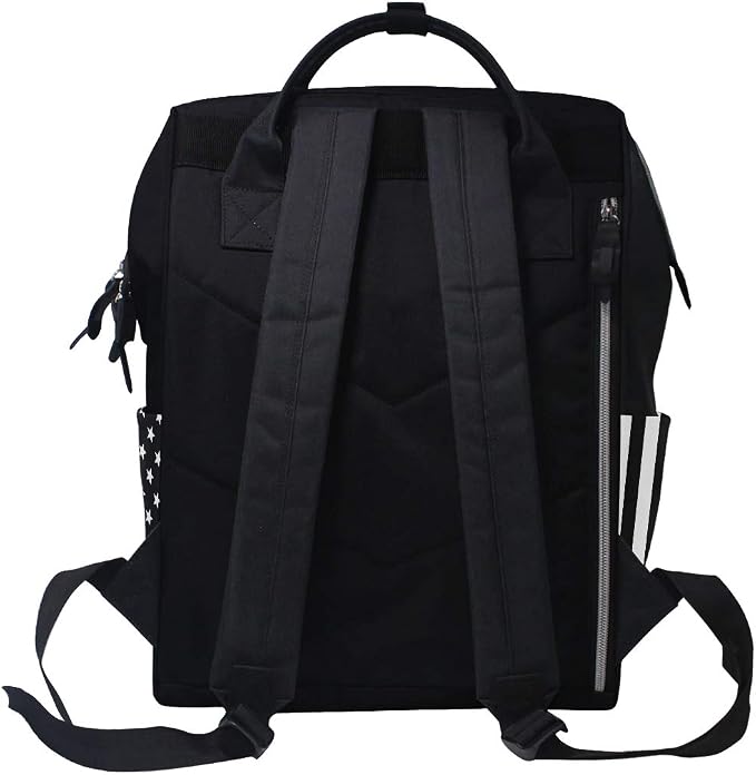 Large Capacity Baby Diaper Bag American Honoring Firefighter Flags Durable Multi Function Travel Backpack - Image 6