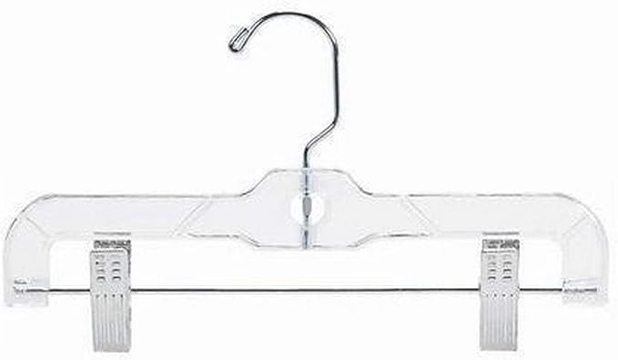 Only Hangers Children's Clear Plastic Pant/Skirt Hanger - 10" (100) by Only+Hangers