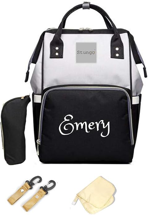 PERSONALIZED Large Diaper Knapsack/Tote Backpack/Messenger Shoulder Bag by DreamEmbroidery