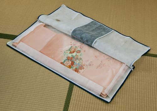 ASTRO 171-22 Kimono Storage Bag, White x Gray, Activated Carbon Deodorizing, 3-Way Opening, Set of 2, Transparent Windows, Non-Woven Fabric, Zipper Type - Image 2