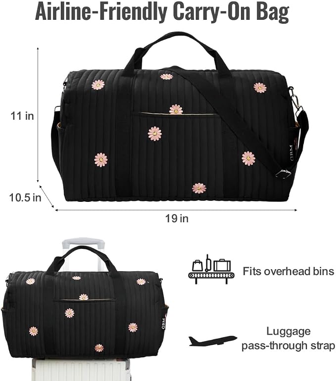 Women’s Travel Duffel Bag – Large Weekender & Overnight Travel Bag with Wet Pocket, Carry-On Friendly, Ideal as Hospital or Maternity Bag for Labor and Delivery - Image 8