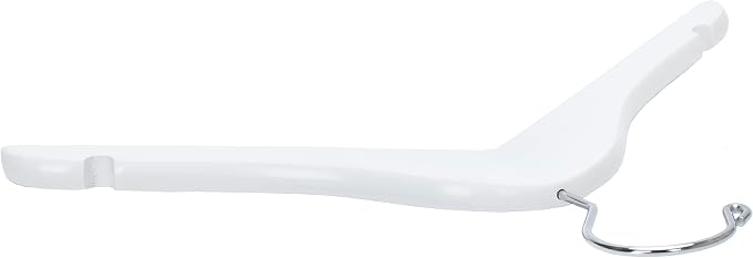 Quality 12 Inch White Kids Wooden Hangers - Children Hangers with Multifunctional Notches & 360 Degree Swivel Chrome Hook - Kid Coat Hangers for Clothes Size 8 and Smaller (White, 20) - Image 7