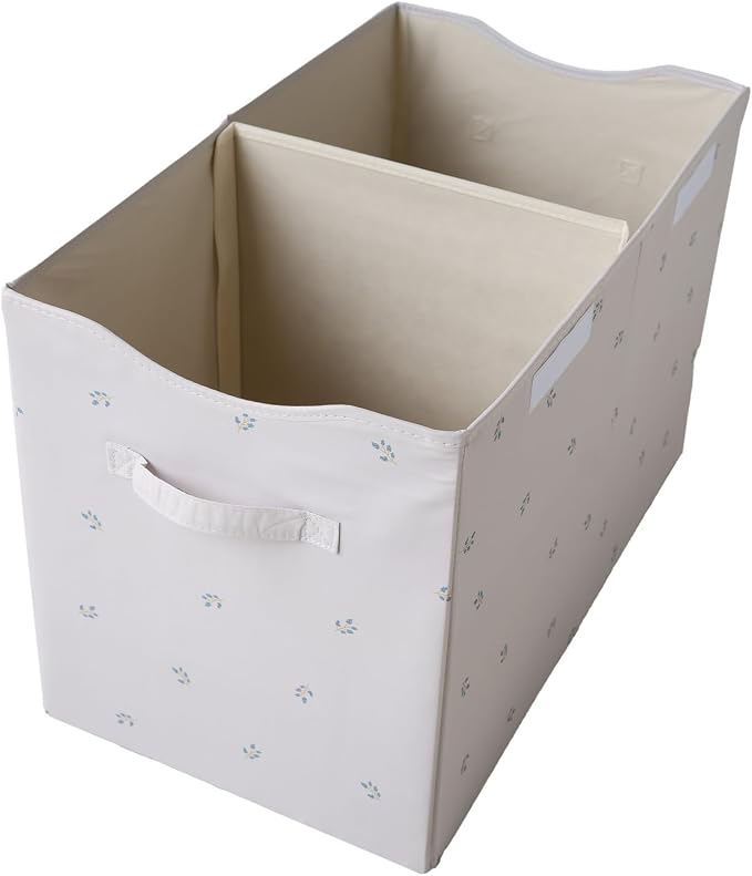 3 Sprouts Recycled Fabric Toy Chest, Extra Large, With Lid, Blueberry Taupe | Recycled fabric, Extra large storage box, Lid included, Collapsible, Sturdy toy bins, Kids bedroom or playroom, Lightweight - Image 4