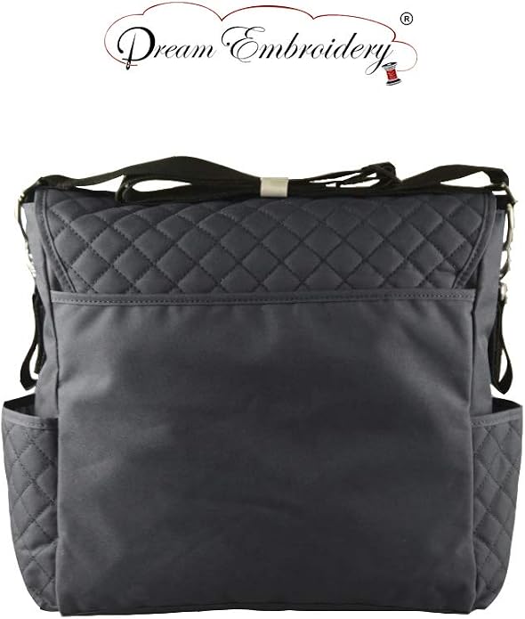 Large Messenger Diaper Bag Shoulder bag Custom Monogram Baby Bag - Image 6