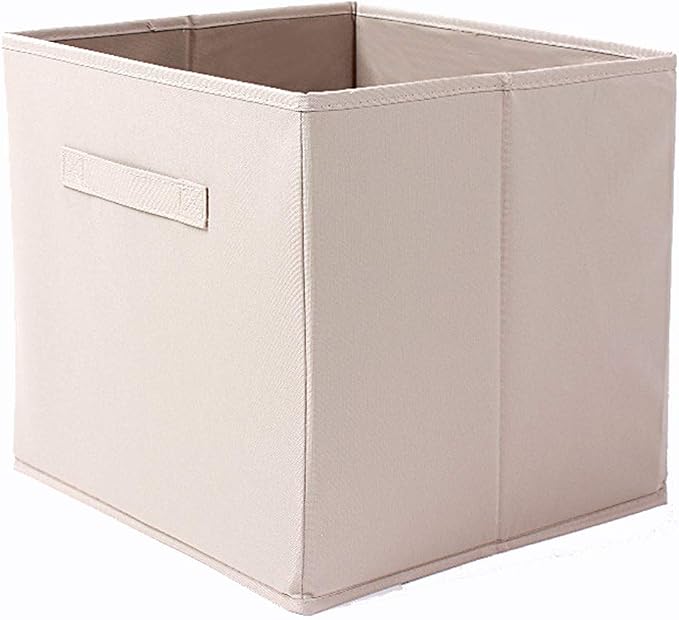Storage Bins - Set of 6 - Storage Cubes | Foldable Fabric Cube Baskets Features Dual Handles. Cube Storage Bins. Closet Shelf Organizer | Collapsible Nursery Drawer Organizers - Image 2