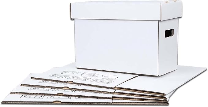 ANDPLAY 5 Pcs Comic Book Storage Boxes | With Lids Short Holds 150-175 Comics Collapsible and Stackable Comic Short Box Moistureproof Comic Box - Image 5