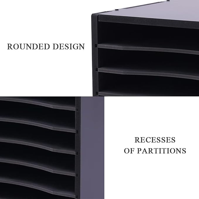 Mail Organizer 11 Slots, Literature Organizer for Classroom, Office, Home | PVC Materials & Adjustable Dividers | to Organize Files, Documents, Letters, Card Stock | 10.6''W*11.8''D*15.7''H - Image 5