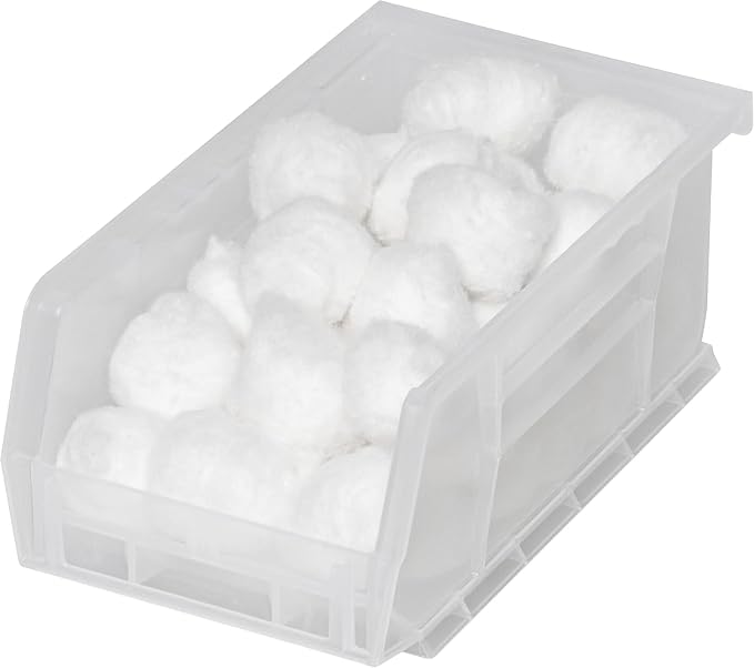 Akro-Mils 30220 AkroBins Plastic Storage Bins, 7"x4"x3", Clear, 24-Pack | Space-Saving Stackable Bins for Garage, Pantry, Craft Organization - Image 11