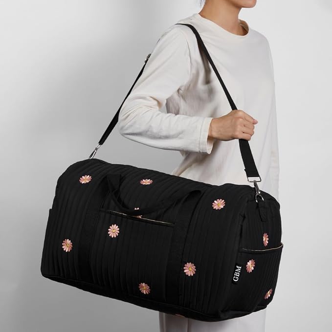 Women’s Travel Duffel Bag – Large Weekender & Overnight Travel Bag with Wet Pocket, Carry-On Friendly, Ideal as Hospital or Maternity Bag for Labor and Delivery - Image 3