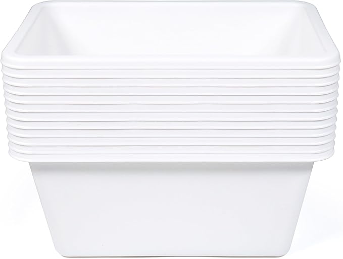 Humble Crew Plastic Storage Bins for Kids, Small Removable Toy Organizer | BPA-free, lightweight, fits cubbies and bookshelves, compatible with most toddler shelving for playroom, bedroom, or nursery - Image 4