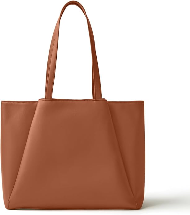 Work Tote Bags for Women 15.6 Inch Laptop with Zip Compartments | Vegan Leather Strcutured Professional Briefcase for Office, Meeting, Business with Padded Sleeve for Computer, water bottle by APRYL