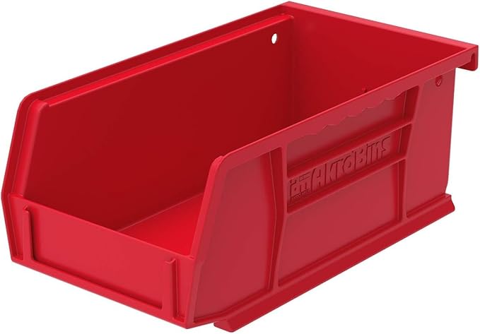 Akro-Mils 30220 AkroBins Plastic Storage Bins, 7"x4"x3", Red, 24-Pack | Space-Saving Stackable Bins for Garage, Pantry, Craft Organization - Image 11