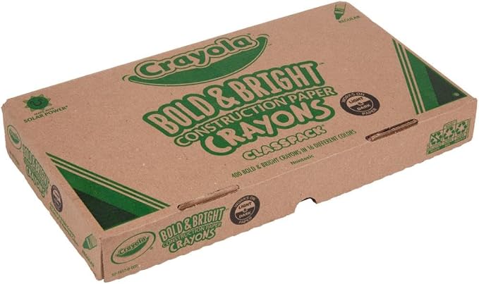 Crayola Construction Paper Crayons Classpack, Bulk Assorted School Supplies, 16 Colors, 400/Set (Packaging May Vary) - Image 6