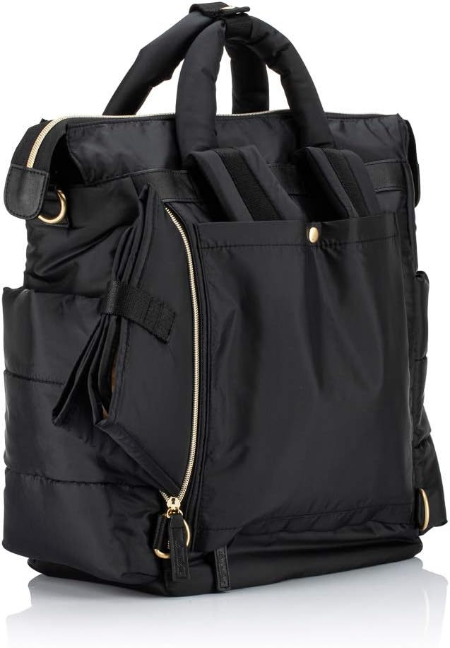 Itzy Ritzy Dream Convertible Diaper Bag Tote Backpack - Baby Diaper Bag with 14 Pockets, Changing Pad & More (Midnight Black) - Image 10