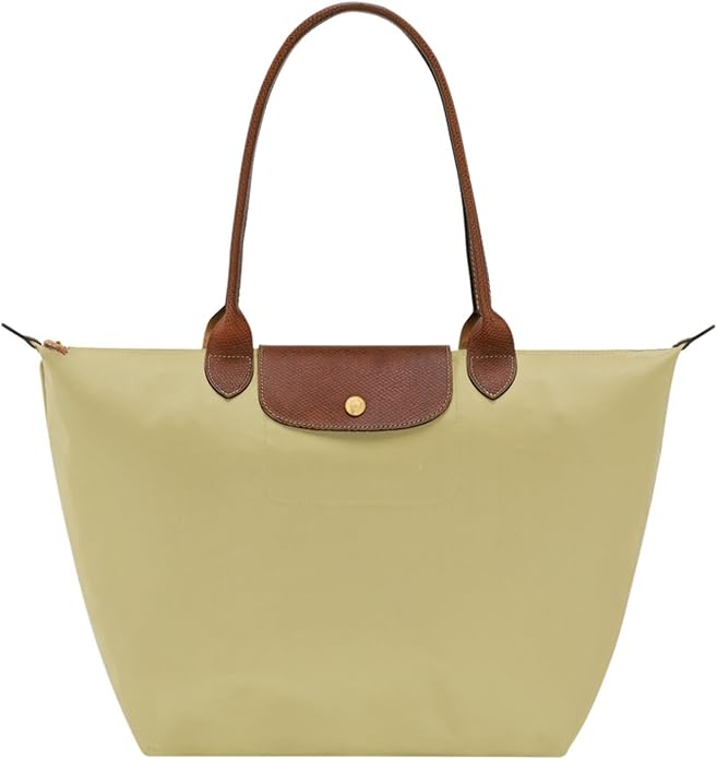 Women's Nylon Tote Bag, Large Capacity Waterproof Shoulder Bags, Spacious Handbag with Metal Zipper & Compartments by Unknown