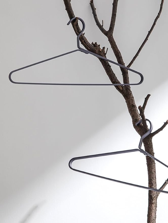 Premium Matte Titanium Gray Aluminum Coat Hangers 90 Piece Set, 16.5” Extra Smooth & Durable Metal Shirt Dress Hanger,Aluminum Alloy Hanger,Clothing Support,Clothing Hang - Image 2