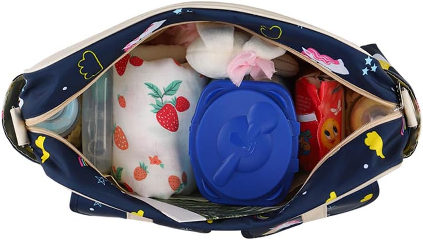 Diaper Tote Bag Organizer, Large Capacity Shoulder Bag Baby Portable Nappy Handbag Crossbody Bags - Image 4
