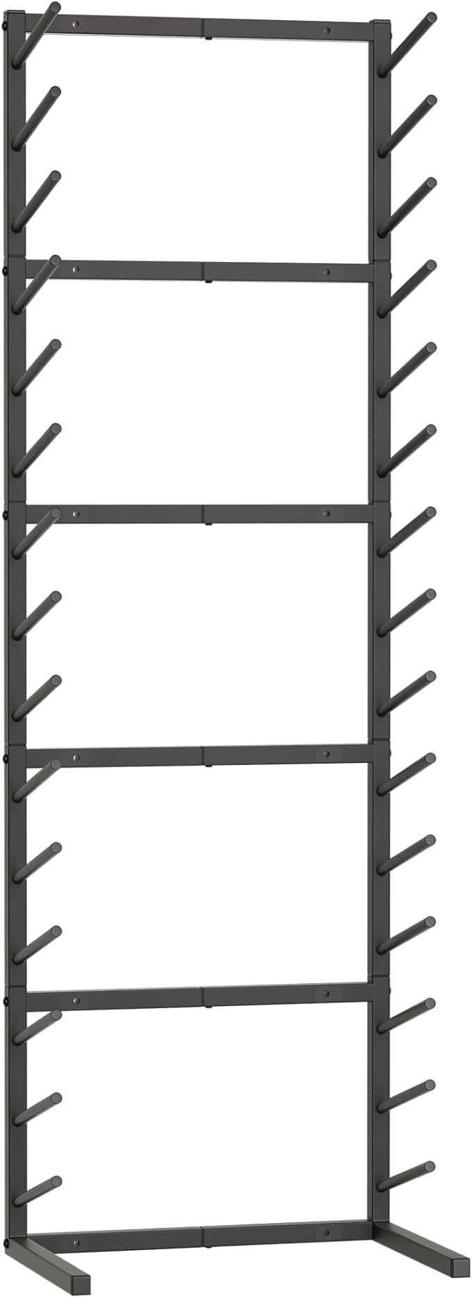 GIOTORENT Wall Mount Blueprint Storage Rack,15-Tier Heavy Duty Blueprint Holder for Construction Plan, Posters,Vinyl Rolls, Art Prints, Max 30lb/Arm, Easy Mount for Home, Office(Matte Black) - Image 7
