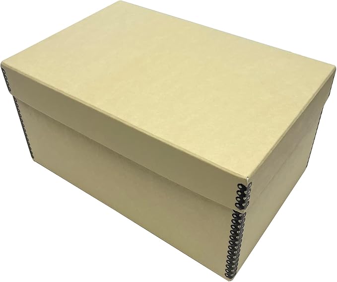 Lineco 4x6 Photo Storage Box, with 12 Acid-Free Envelopes, 5.5x7.5x11, Tan | Holds Up to 1000 3.5" x 5", or 4" x 6" Pictures, Metal Edge, Archival Organizer for Cards, Prints, Stickers, Stamps, Seeds - Image 9