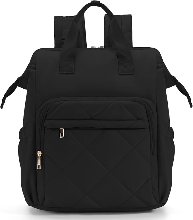 CEI-CEI Diaper Bag Backpack for Mom and Dad, Puffer Baby Bag Backpack with Insulated Pocket, Water-Resistant, Unisex Travel Backpack with Changing Pad & Stroller Straps by CEI-CEI