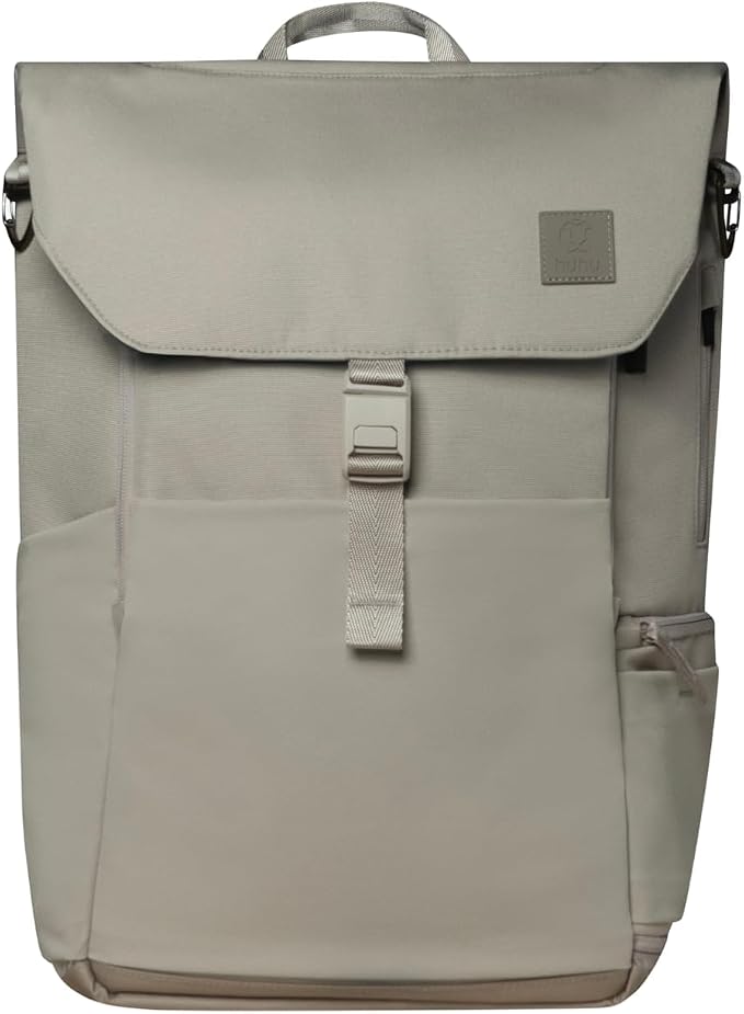 Huhu Diaper Bag Backpack – Large Baby Bag for Moms & Dads – Water-Resistant, Unisex Travel Kit for New Parents – Includes Changing Pad and 2 Organizer Pouches (Daybreak Taupe) by Huhu