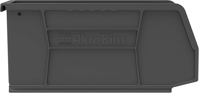 Akro-Mils 30230 AkroBins Plastic Storage Bins, 11"x5"x5", Black, 12-Pack | Space-Saving Stackable Bins for Garage, Pantry, Craft Organization - Image 9