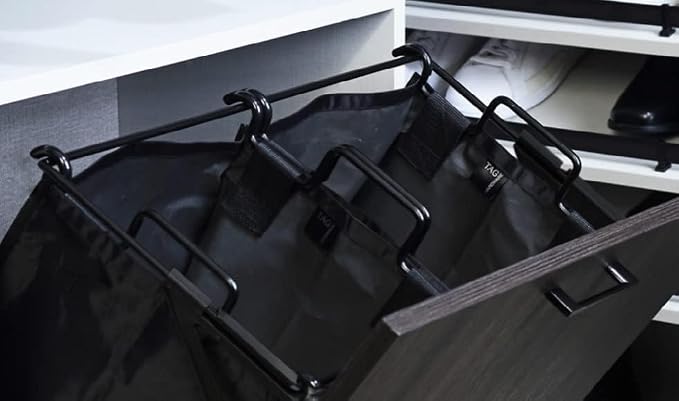 Set of 2 TAG Hardware Hamper Replacement Steel Handles Black Without bags - Image 3