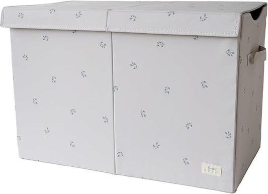 3 Sprouts Recycled Fabric Toy Chest, Extra Large, With Lid, Blueberry Taupe | Recycled fabric, Extra large storage box, Lid included, Collapsible, Sturdy toy bins, Kids bedroom or playroom, Lightweight by 3Sprouts