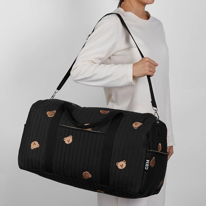 Women’s Travel Duffel Bag – Large Weekender & Overnight Travel Bag with Wet Pocket, Carry-On Friendly, Ideal as Hospital or Maternity Bag for Labor and Delivery - Image 3