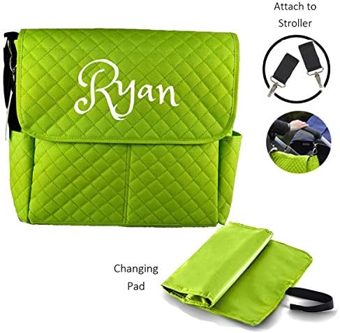 PERSONALIZED Large Diaper Bag Messenger Bag Baby Shoulder Bag Monogram Custom Diaper bag - Image 2