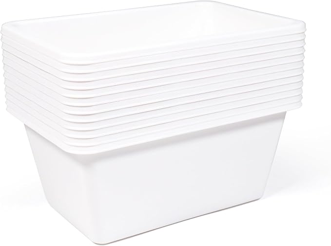 Humble Crew Plastic Storage Bins for Kids, Small Removable Toy Organizer | BPA-free, lightweight, fits cubbies and bookshelves, compatible with most toddler shelving for playroom, bedroom, or nursery - Image 5