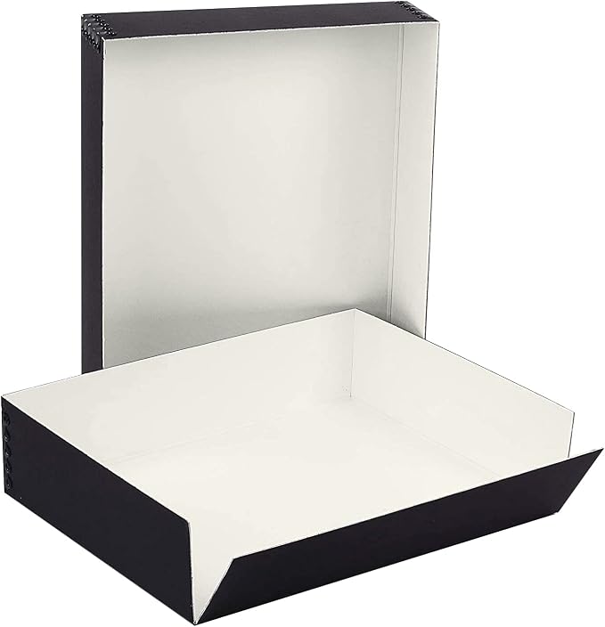 Lineco, 14 x 18 inch, Museum Storage Box with Metal Edge, For Photos, Documents, Color: Black - Image 2